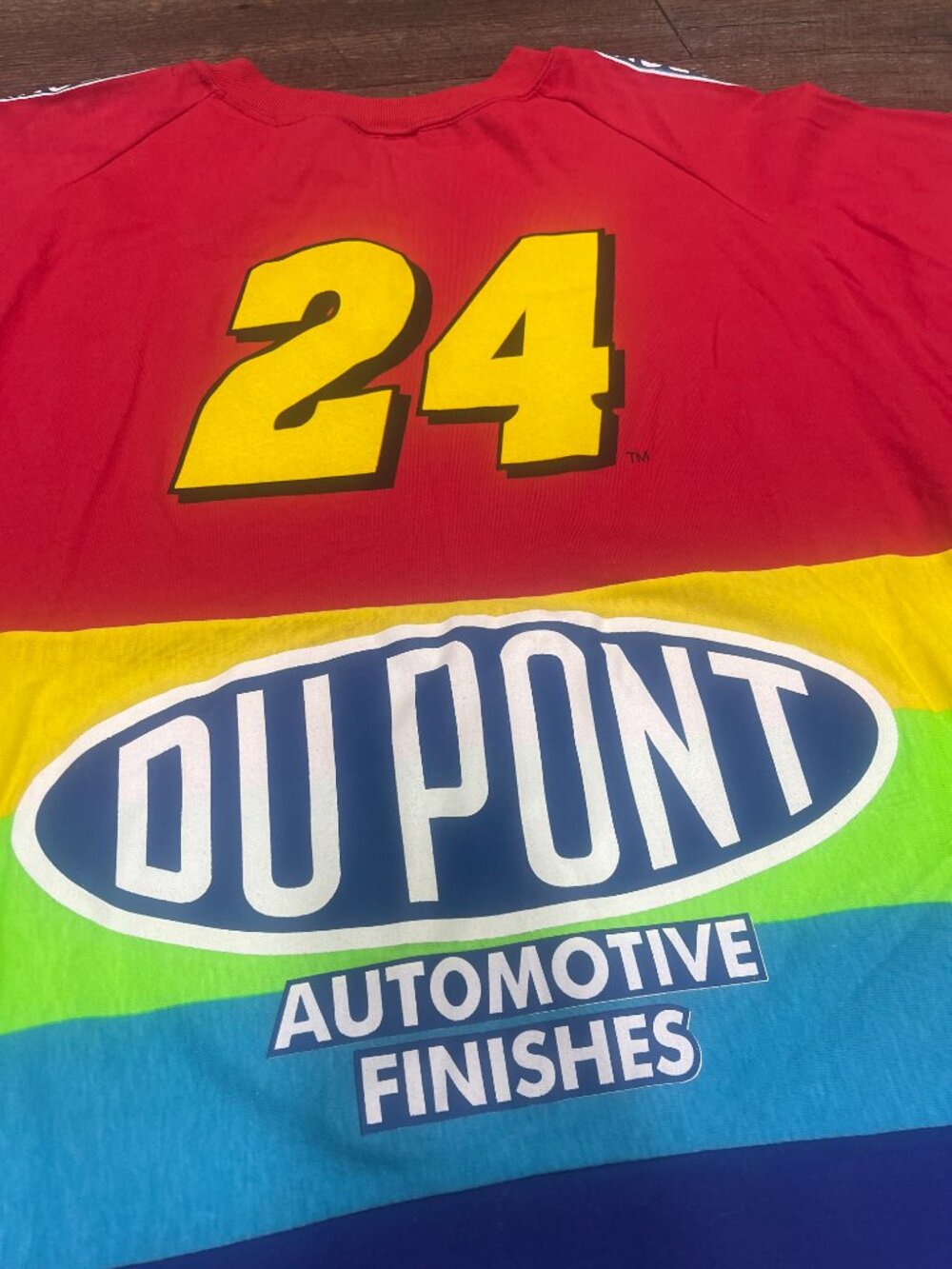 Vintage Jeff Gordon Signed DuPont Rainbow NASCAR Chase Racewear Shirt XL - Picture 10 of 10